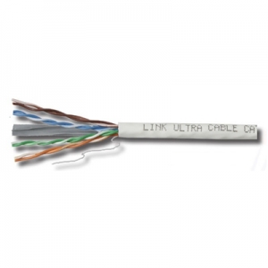 สาย Lan LINK CAT6 UTP, PE OUTDOOR w/Cross Filler, 23 AWG, w/Drop Wire (Single Jacket)