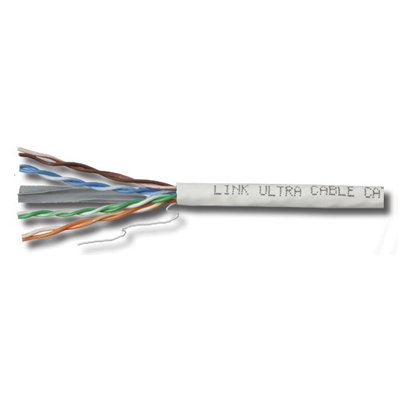  Lan LINK CAT6 UTP, PE OUTDOOR w/Cross Filler, 23 AWG, w/Drop Wire (Single Jacket)