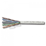 สาย Lan LINK CAT6 UTP, PE OUTDOOR w/Cross Filler, 23 AWG, w/Drop Wire (Single Jacket)