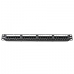 LINK CAT 5E PATCH PANEL 24 PORT (แผงกระจายสายมีเหล็กจัดสายและติดป้ายชื่อได้)