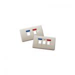 AMP 272378-3 FACE PLATE DECORATOR 3 PORT