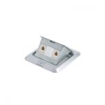 POP-UP Aluminium AMP CATX 2 PORTT(x=5=CAT 5E/x=6=CAT 6)OUTLET