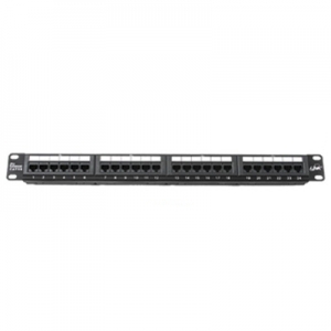 LINK CAT 5E PATCH PANEL 24 PORT (แผงกระจายสายมีเหล็กจัดสายและติดป้ายชื่อได้)