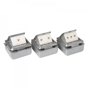 LINK POP-UP Aluminium LINK CAT 5E 1 PORT OUTLET