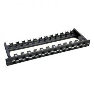 LINK CAT6A PATCH PANEL 24 PORT,Polymer Panel (แผงกระจายสายมีเหล็กจัดสายและติดป้ายชื่อได้)