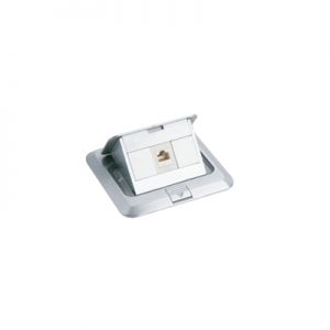 POP-UP Aluminium AMP CATX 1 PORT(x=5=CAT 5E/x=6=CAT 6)OUTLET